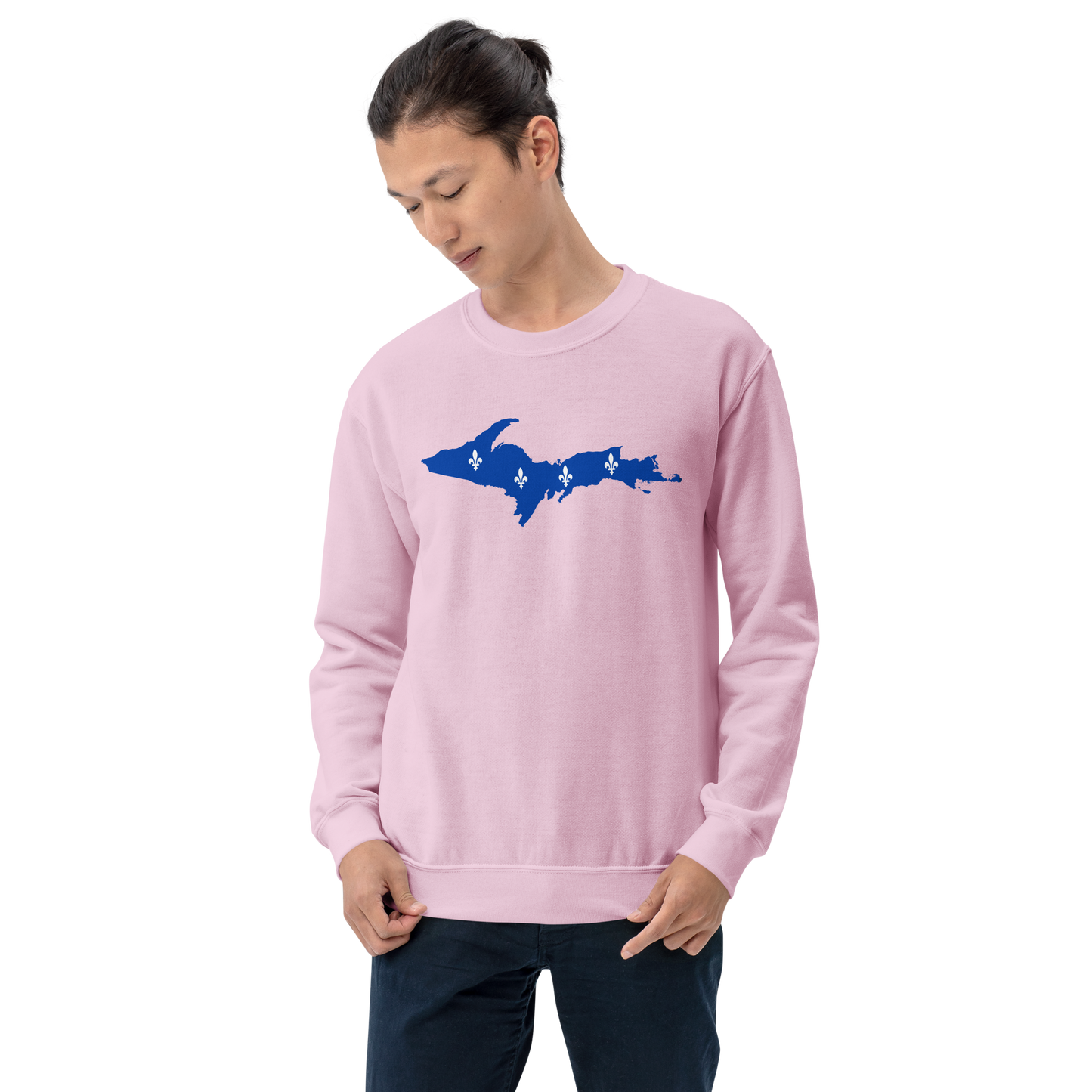 Michigan Upper Peninsula Sweatshirt (w/ UP Quebec Flag Outline) | Unisex Standard