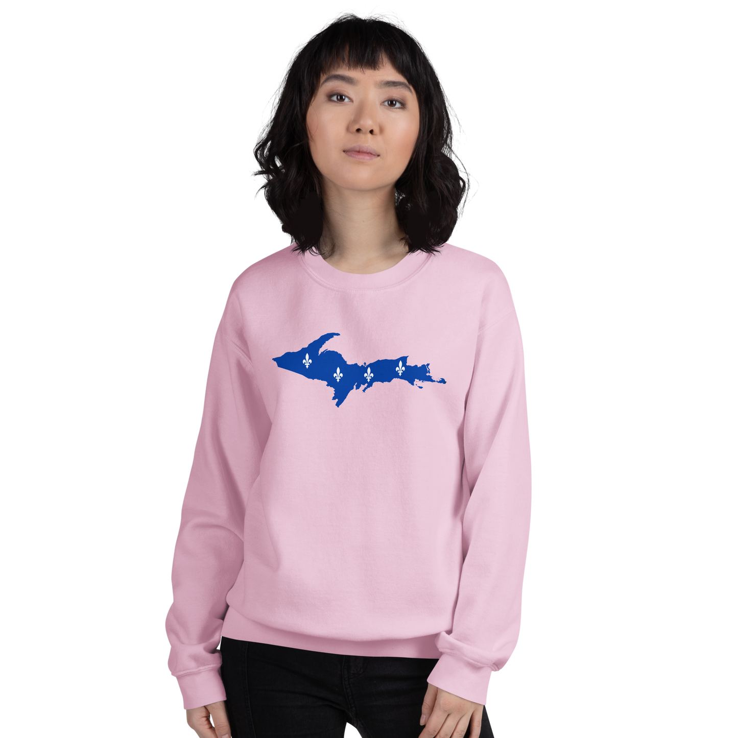 Michigan Upper Peninsula Sweatshirt (w/ UP Quebec Flag Outline) | Unisex Standard