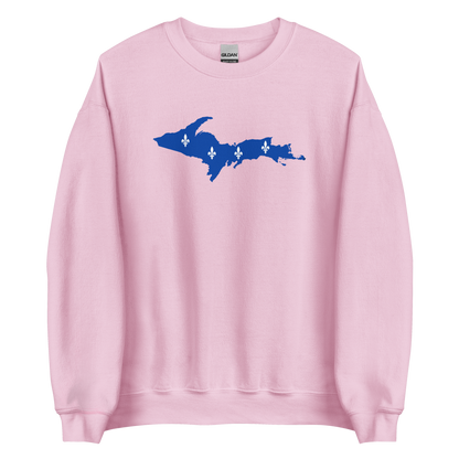 Michigan Upper Peninsula Sweatshirt (w/ UP Quebec Flag Outline) | Unisex Standard