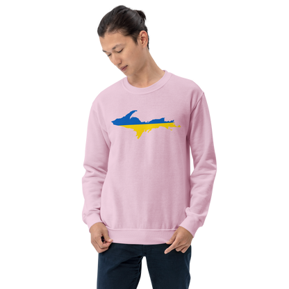 Michigan Upper Peninsula Sweatshirt (w/ UP Ukraine Outline) | Unisex Standard
