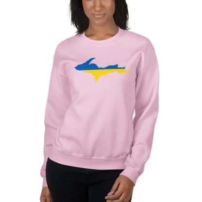 Michigan Upper Peninsula Sweatshirt (w/ UP Ukraine Outline) | Unisex Standard