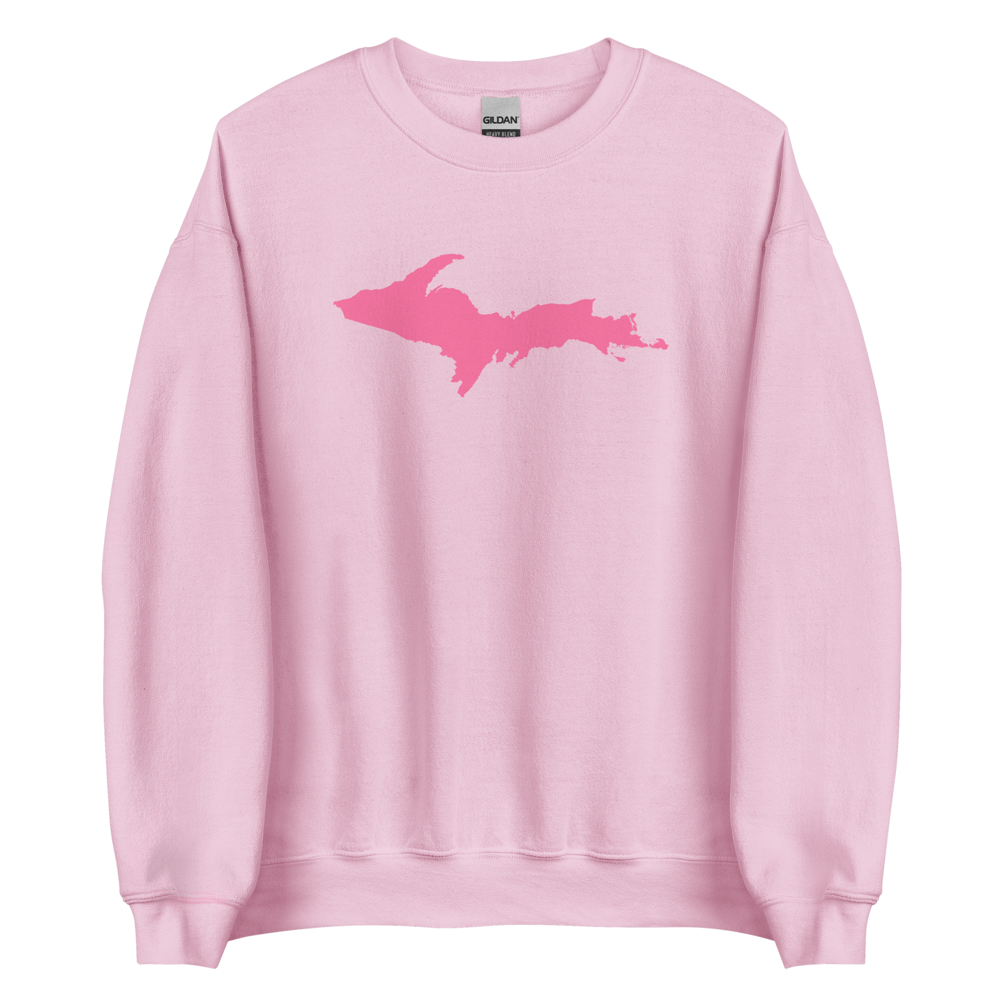 Michigan Upper Peninsula Sweatshirt (w/ Pink UP Outline) | Unisex Standard