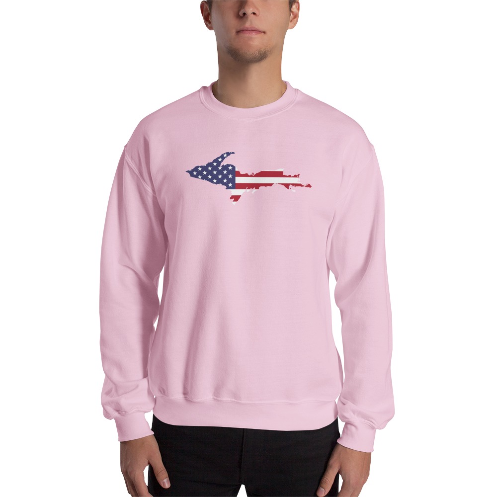 Michigan Upper Peninsula Sweatshirt (w/ UP USA Flag Outline) | Unisex Standard