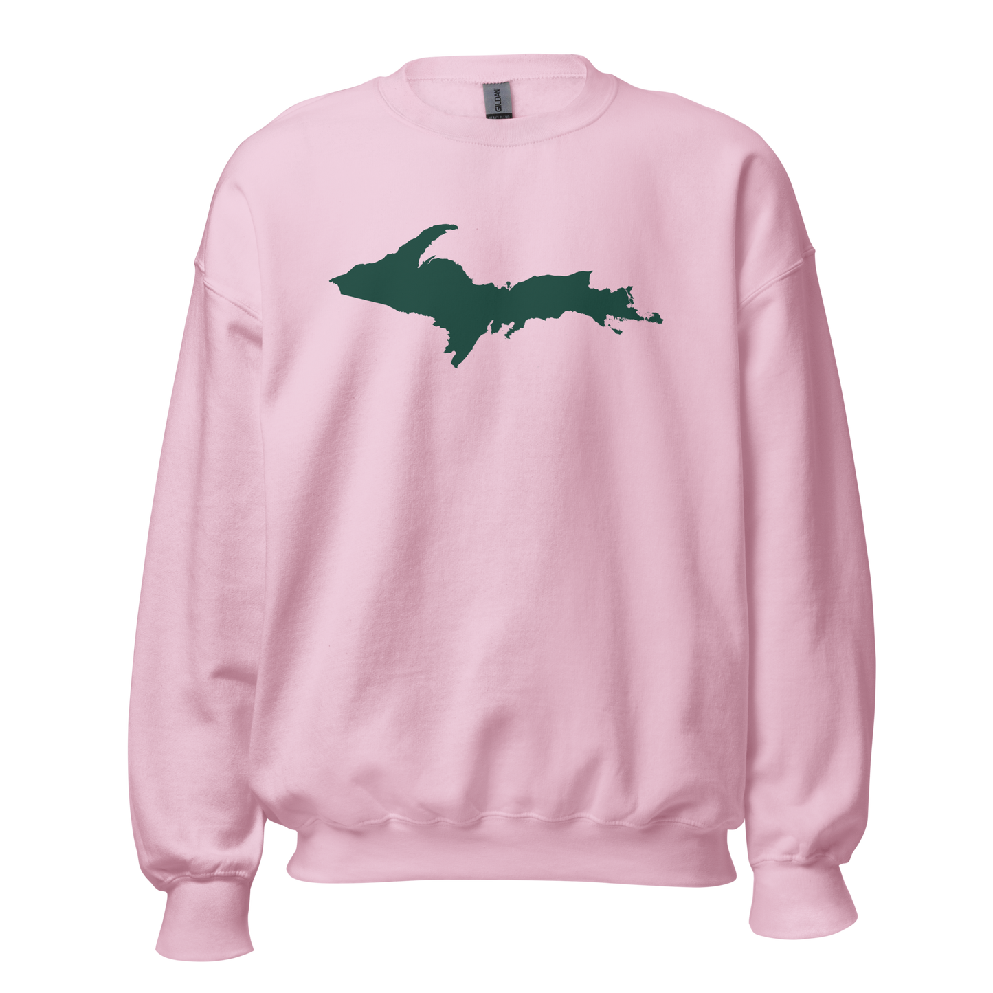 Michigan Upper Peninsula Sweatshirt (w/ Green UP Outline) | Unisex Standard