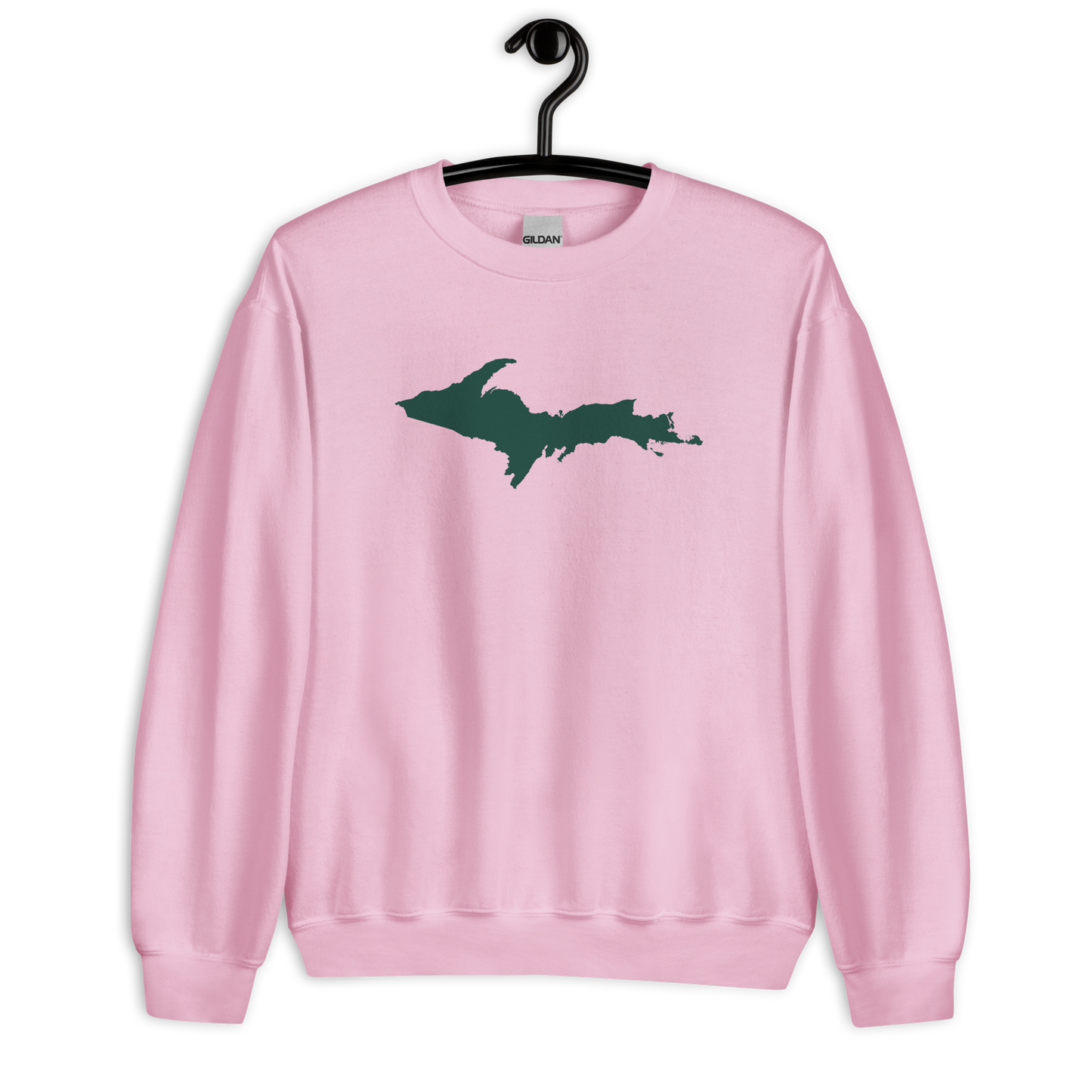 Michigan Upper Peninsula Sweatshirt (w/ Green UP Outline) | Unisex Standard