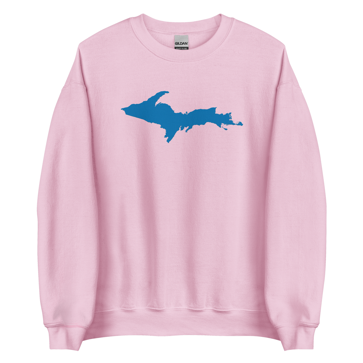 Michigan Upper Peninsula Sweatshirt (w/ Azure UP Outline) | Unisex Standard