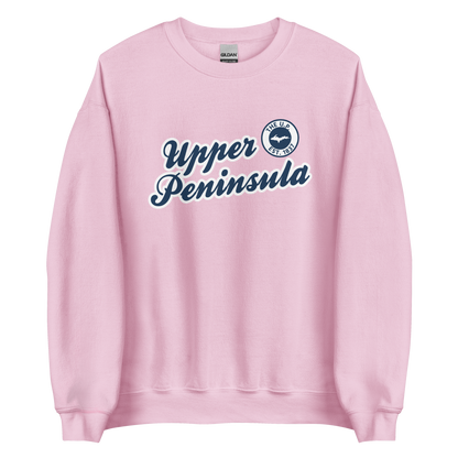 'Upper Peninsula EST. 1837' Sweatshirt (Navy Script Font) | Unisex Standard