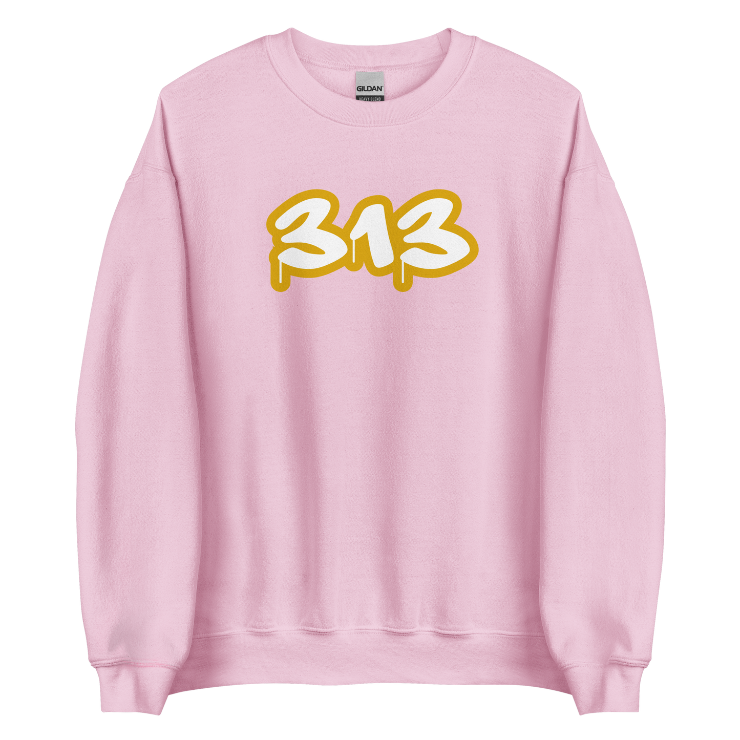 Detroit '313' Sweatshirt (Gold Tag Font) | Unisex Standard