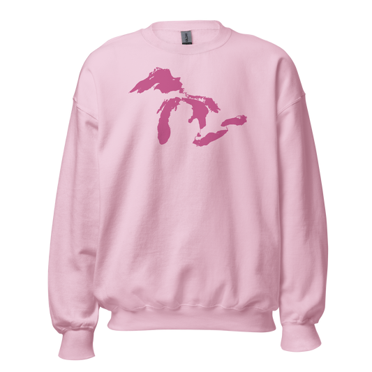 Great Lakes Sweatshirt | Unisex Standard - Apple Blossom Pink