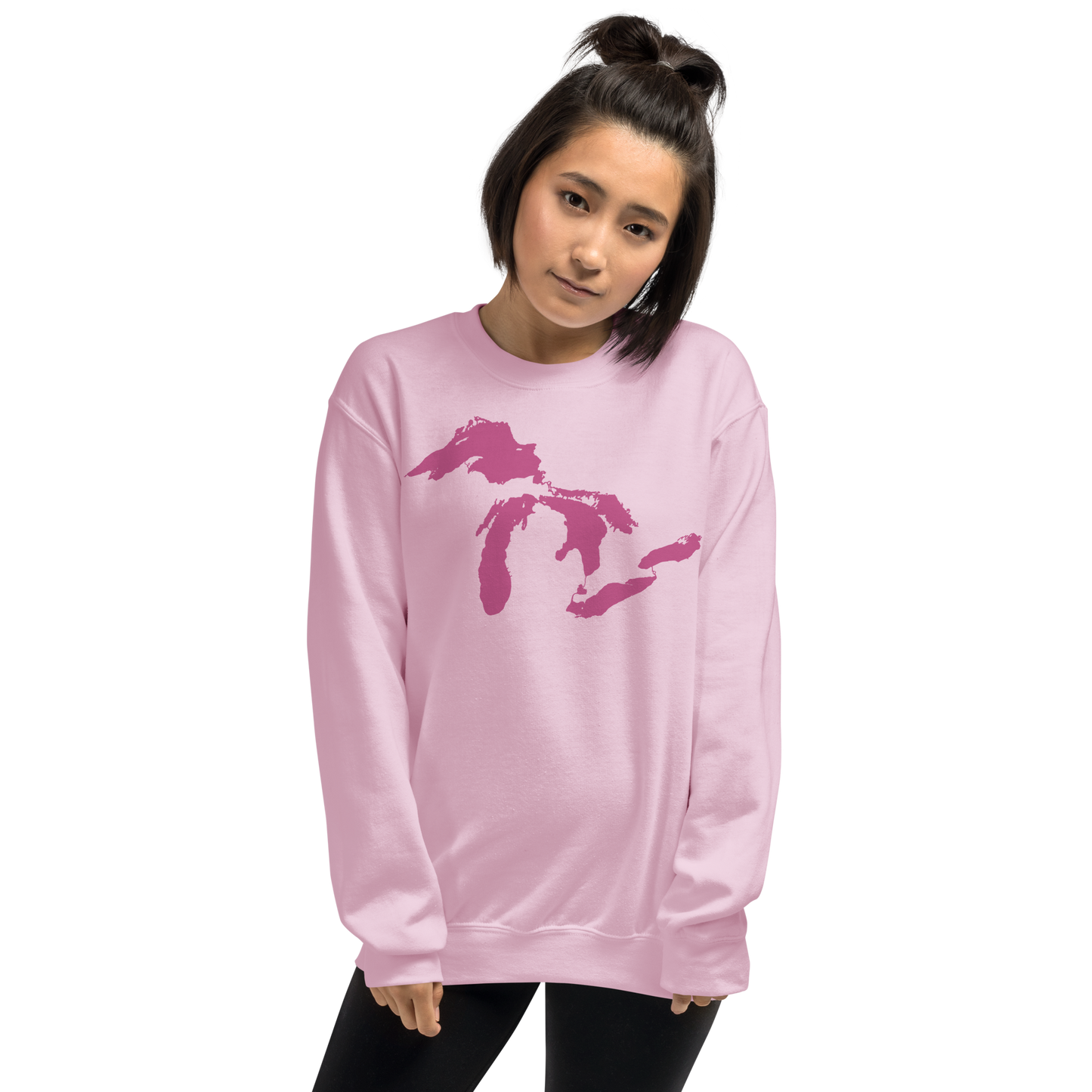 Great Lakes Sweatshirt | Unisex Standard - Apple Blossom Pink