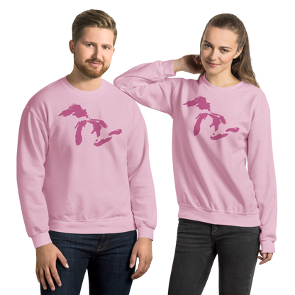 Great Lakes Sweatshirt | Unisex Standard - Apple Blossom Pink