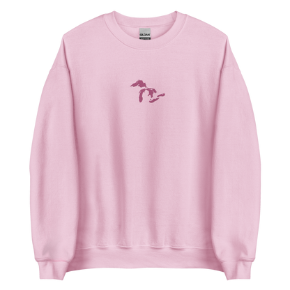 Great Lakes Sweatshirt | Unisex Standard - Apple Blossom Pink Emb.