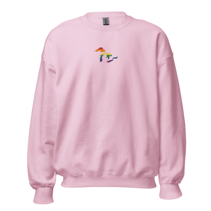 Great Lakes Sweatshirt | Unisex Standard - Rainbow Pride Emb.