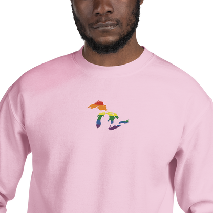 Great Lakes Sweatshirt | Unisex Standard - Rainbow Pride Emb.