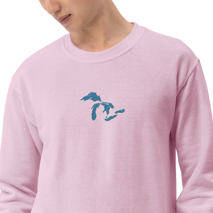 Great Lakes Sweatshirt | Unisex Standard - Traverse Blue Emb.