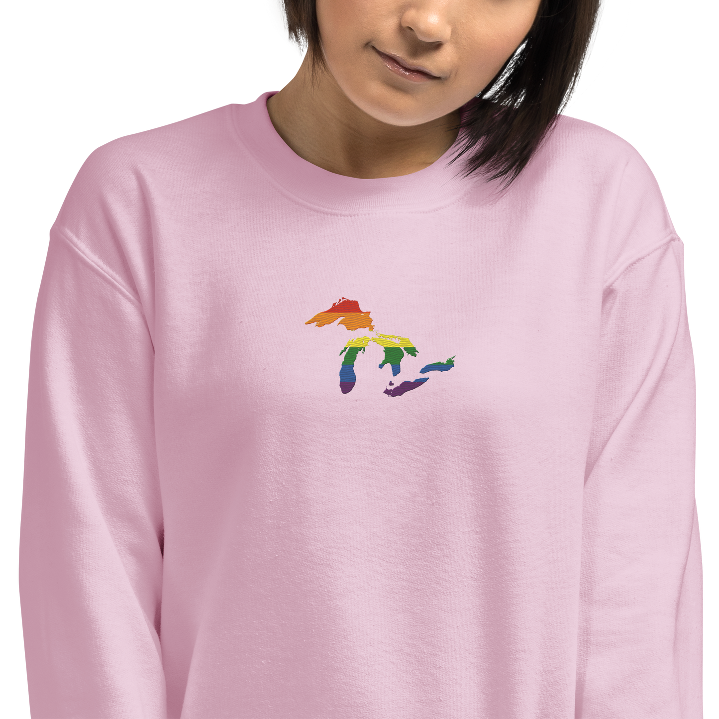 Great Lakes Sweatshirt | Unisex Standard - Rainbow Pride Emb.