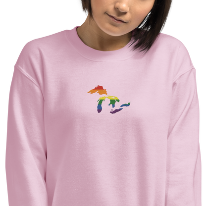 Great Lakes Sweatshirt | Unisex Standard - Rainbow Pride Emb.