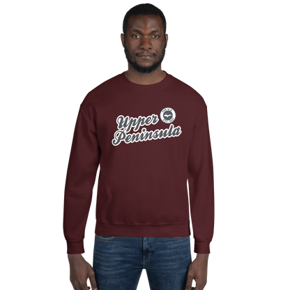 'Upper Peninsula EST. 1837' Sweatshirt (Iron Ore Grey Script Font) | Unisex Standard