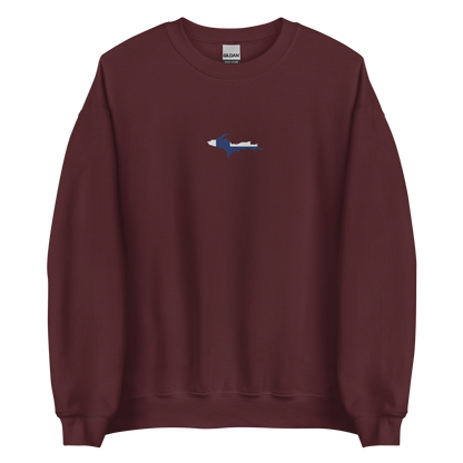 Michigan Upper Peninsula Sweatshirt (w/ Embroidered UP Finland Outline) | Unisex Standard