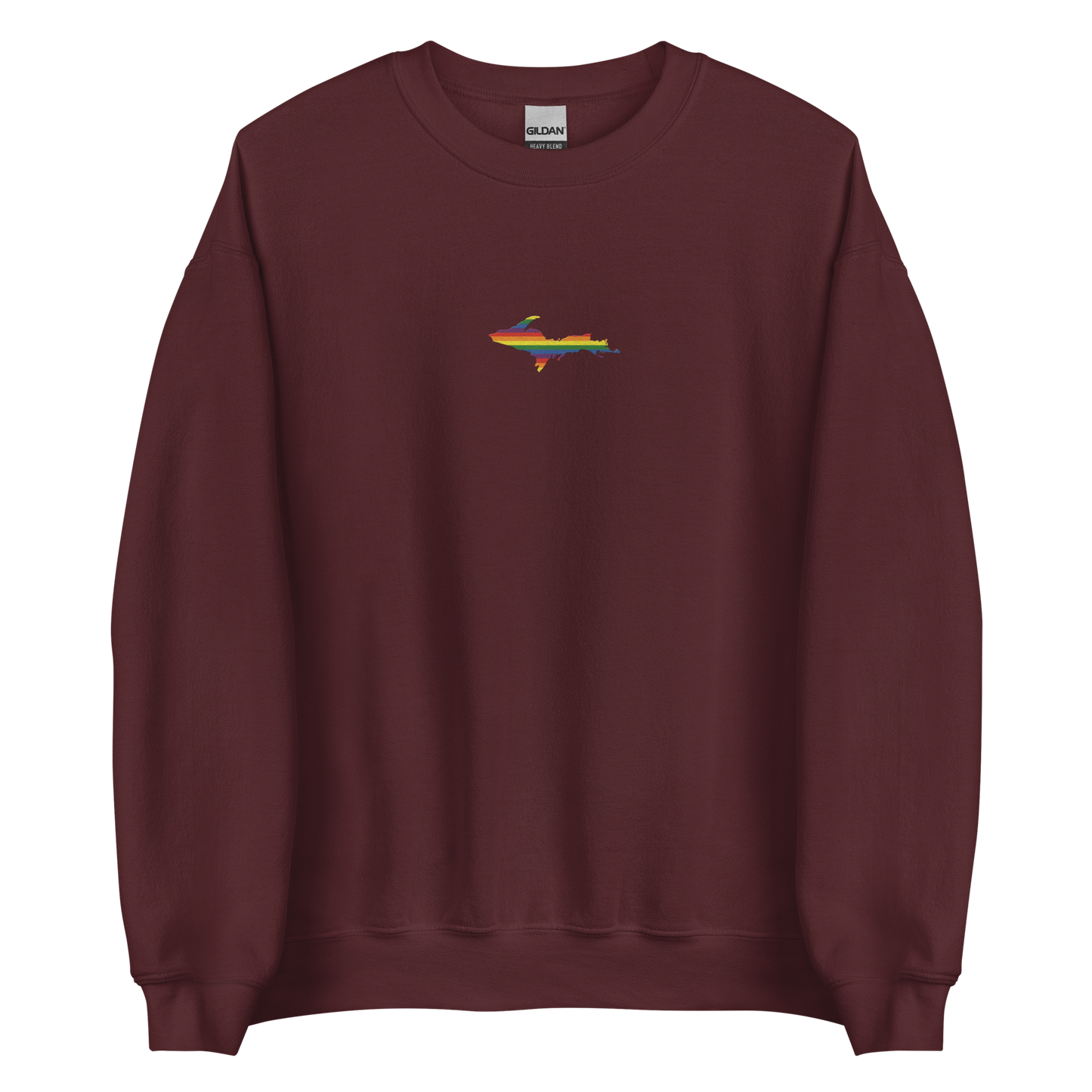 Michigan Upper Peninsula Sweatshirt (w/ Embroidered UP Pride Flag Outline) | Unisex Standard