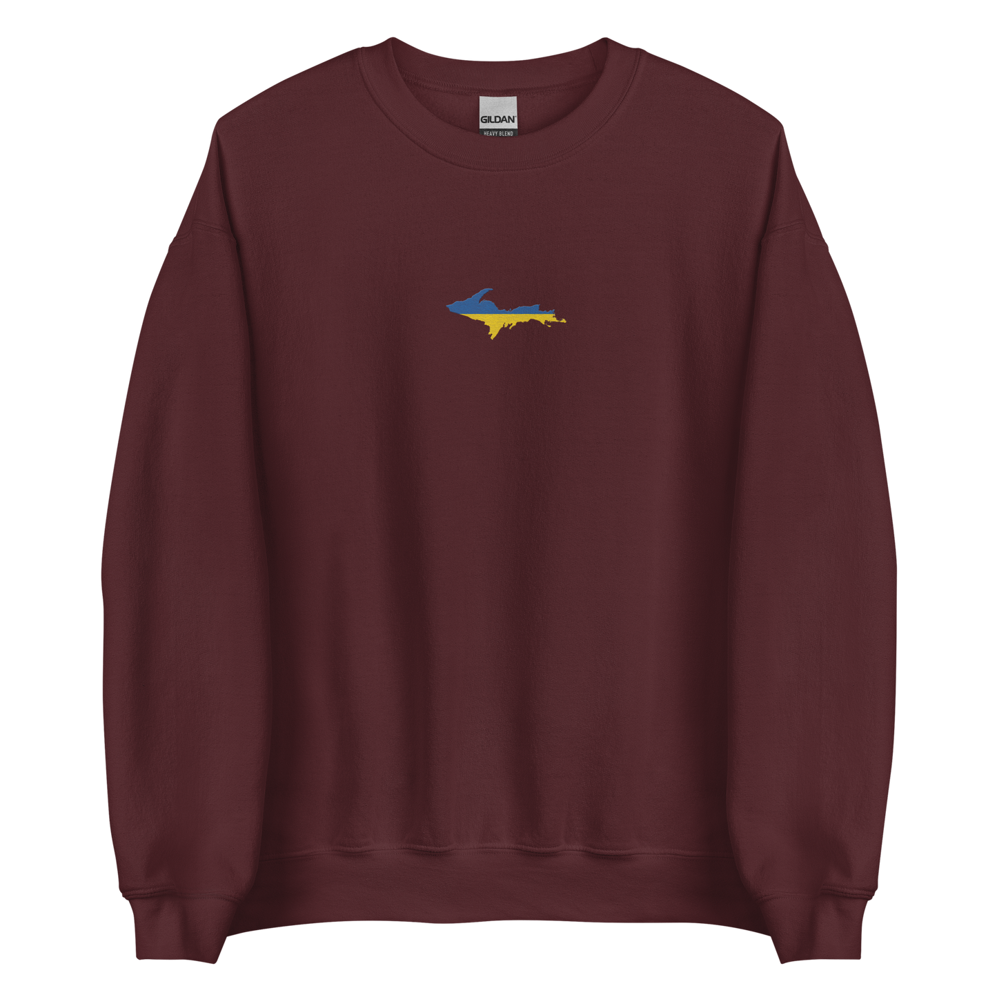 Michigan Upper Peninsula Sweatshirt (w/ Embroidered UP Ukraine Outline) | Unisex Standard