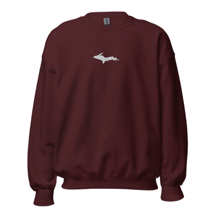 Michigan Upper Peninsula Sweatshirt (w/ Embroidered UP Outline) | Unisex Standard