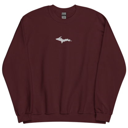 Michigan Upper Peninsula Sweatshirt (w/ Embroidered UP Outline) | Unisex Standard