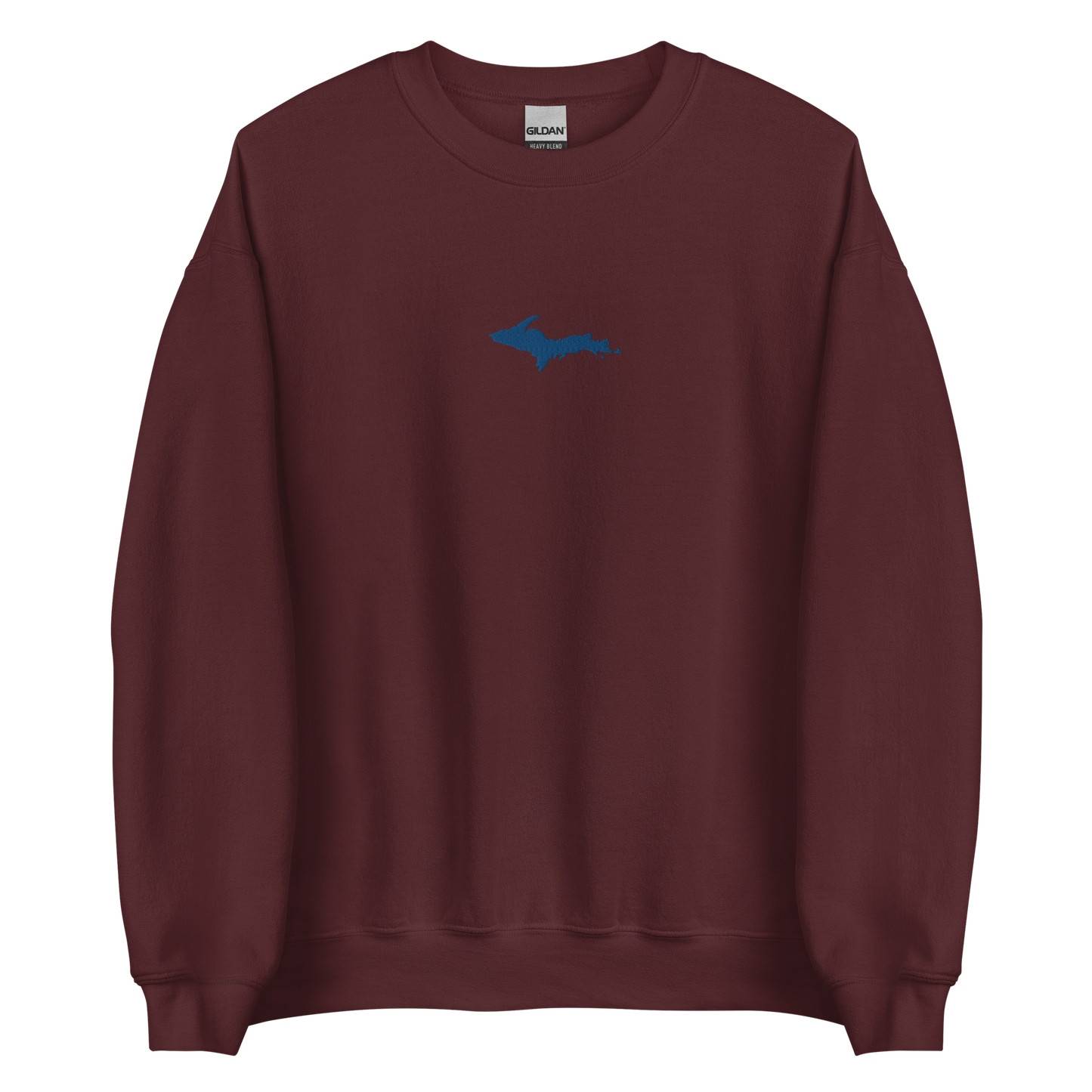 Michigan Upper Peninsula Sweatshirt (w/ Embroidered Azure UP Outline) | Unisex Standard