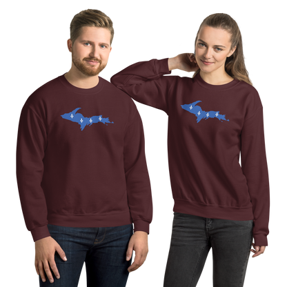 Michigan Upper Peninsula Sweatshirt (w/ UP Quebec Flag Outline) | Unisex Standard