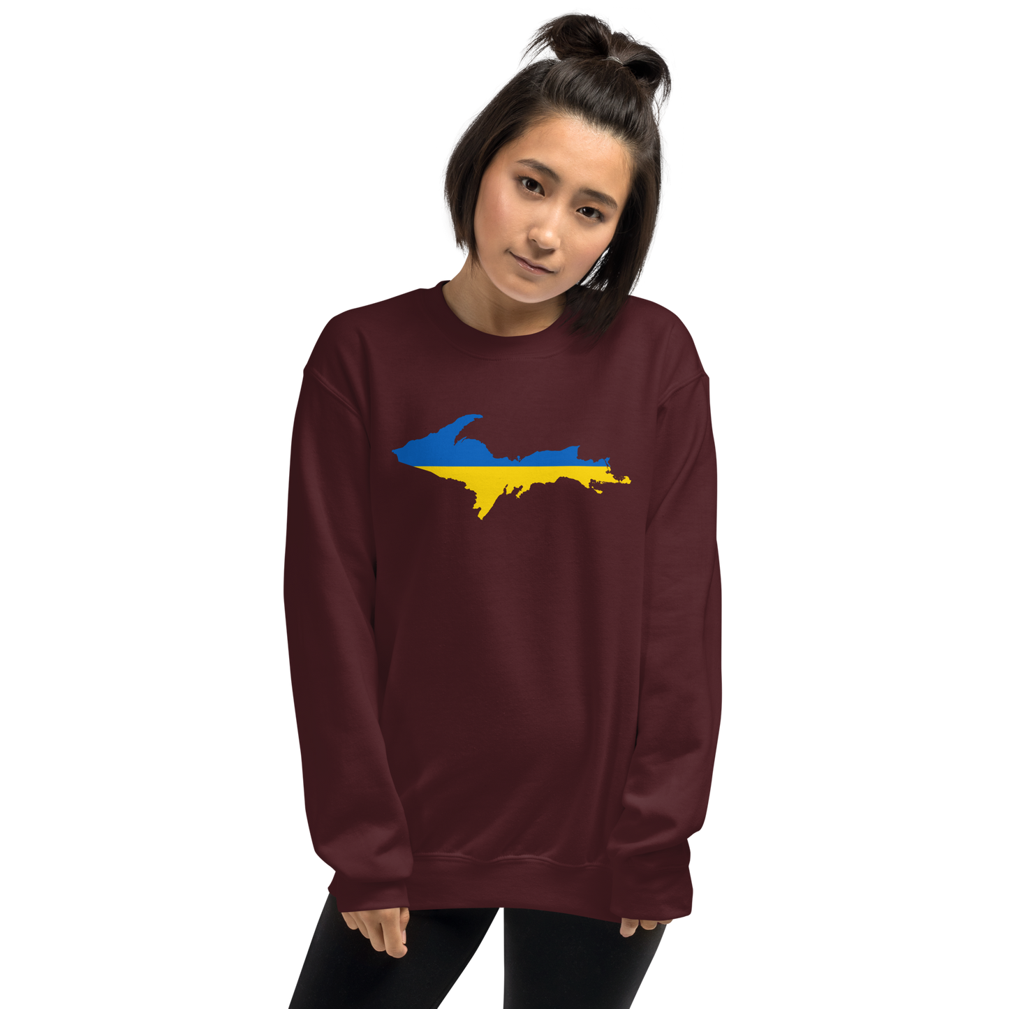 Michigan Upper Peninsula Sweatshirt (w/ UP Ukraine Outline) | Unisex Standard