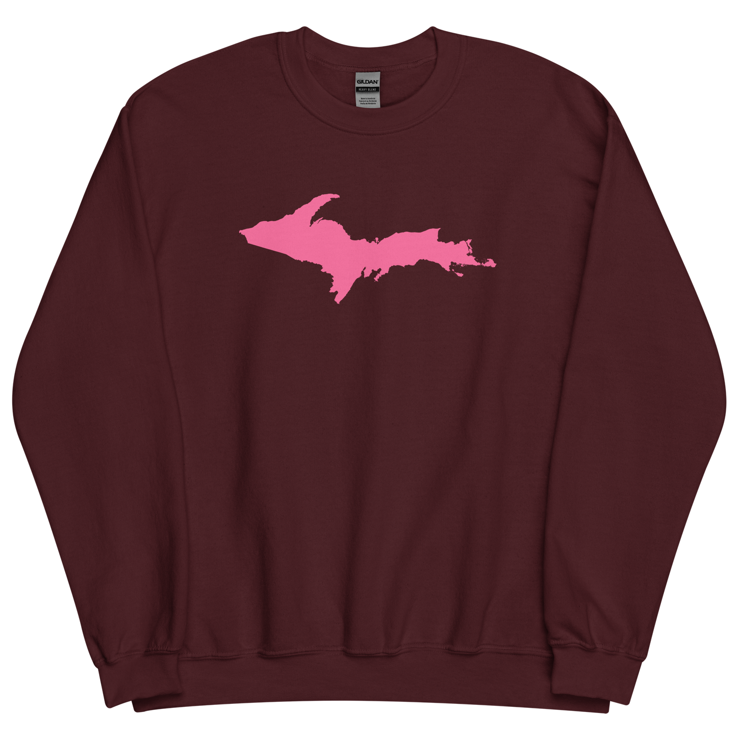 Michigan Upper Peninsula Sweatshirt (w/ Pink UP Outline) | Unisex Standard