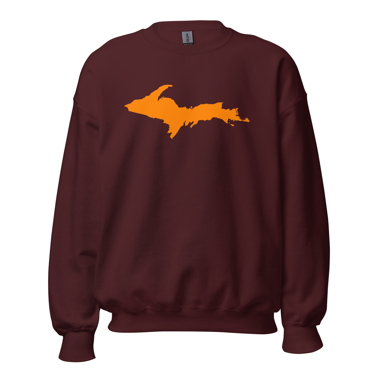 Michigan Upper Peninsula Sweatshirt (w/ Orange UP Outline) | Unisex Standard