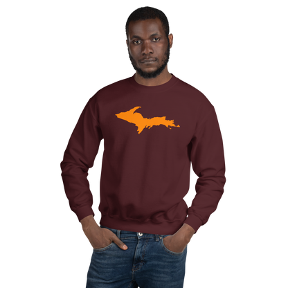 Michigan Upper Peninsula Sweatshirt (w/ Orange UP Outline) | Unisex Standard