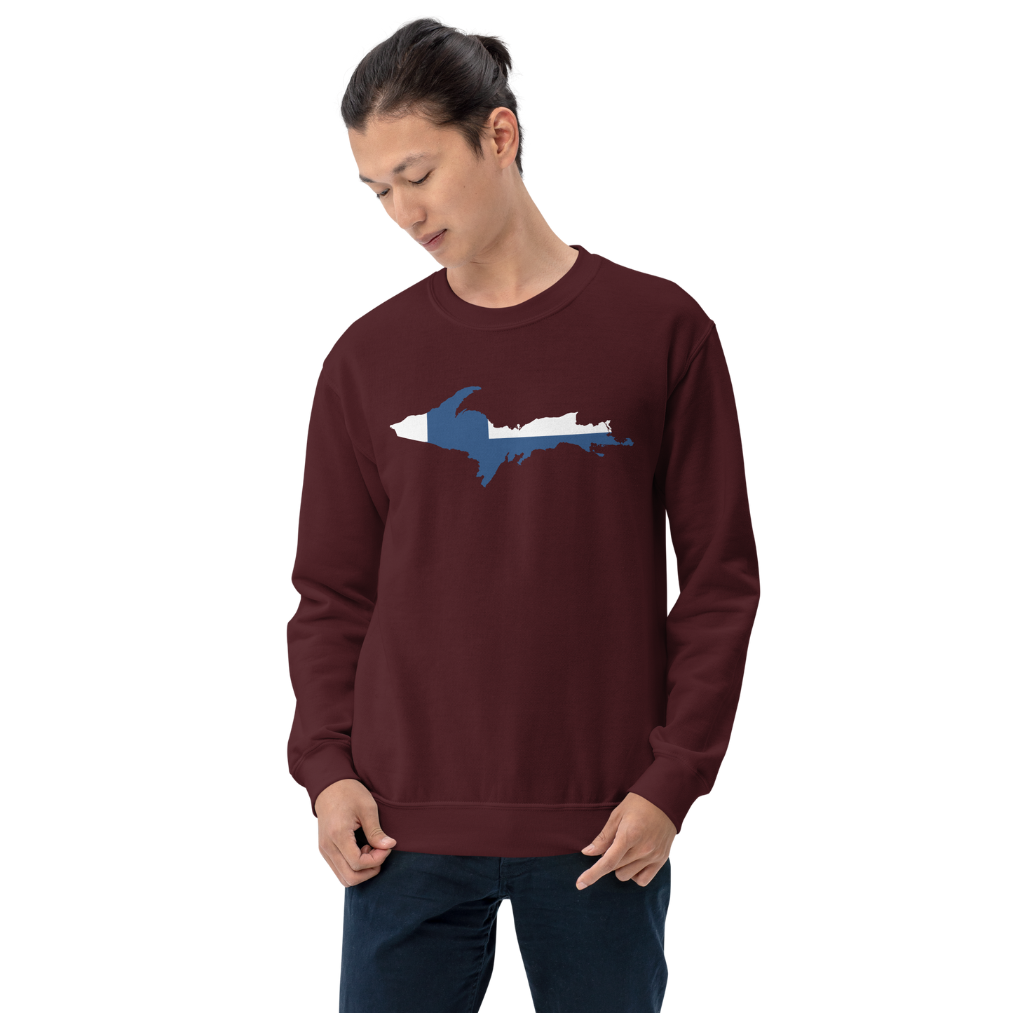 Michigan Upper Peninsula Sweatshirt (w/ UP Finland Outline) | Unisex Standard