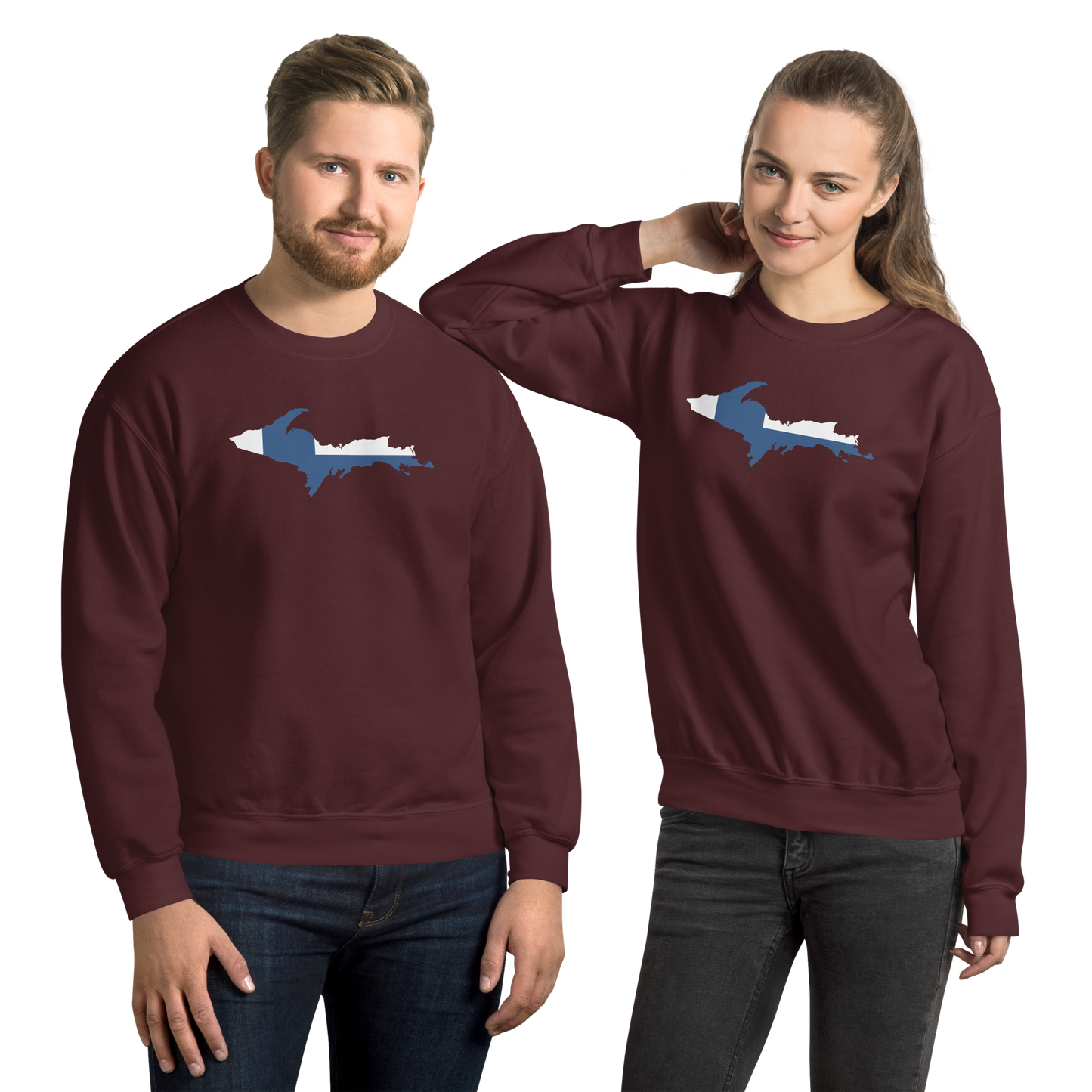 Michigan Upper Peninsula Sweatshirt (w/ UP Finland Outline) | Unisex Standard