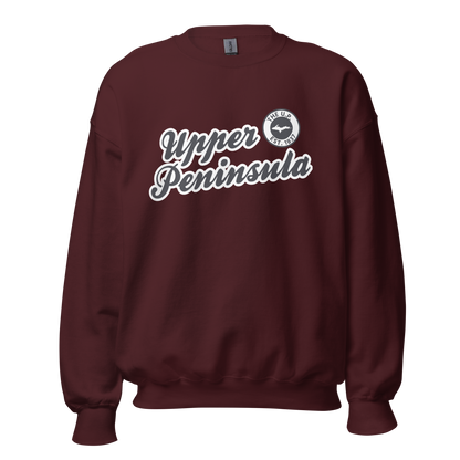 'Upper Peninsula EST. 1837' Sweatshirt (Iron Ore Grey Script Font) | Unisex Standard