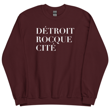 'Détroit Rocque Cité' Sweatshirt | Unisex Standard