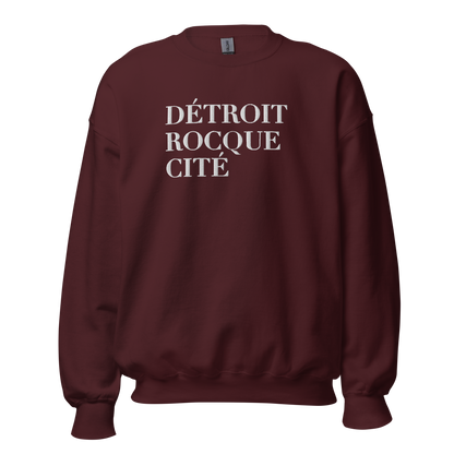 'Détroit Rocque Cité' Sweatshirt | Unisex Standard - Emb.