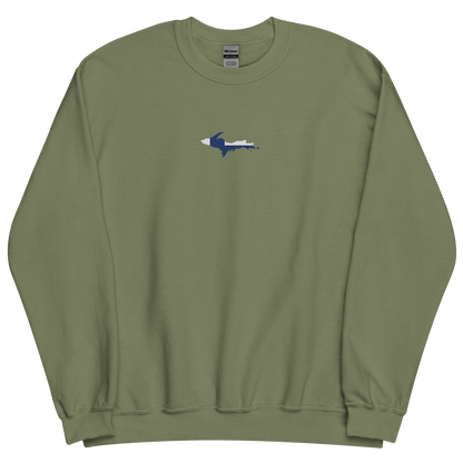 Michigan Upper Peninsula Sweatshirt (w/ Embroidered UP Finland Outline) | Unisex Standard