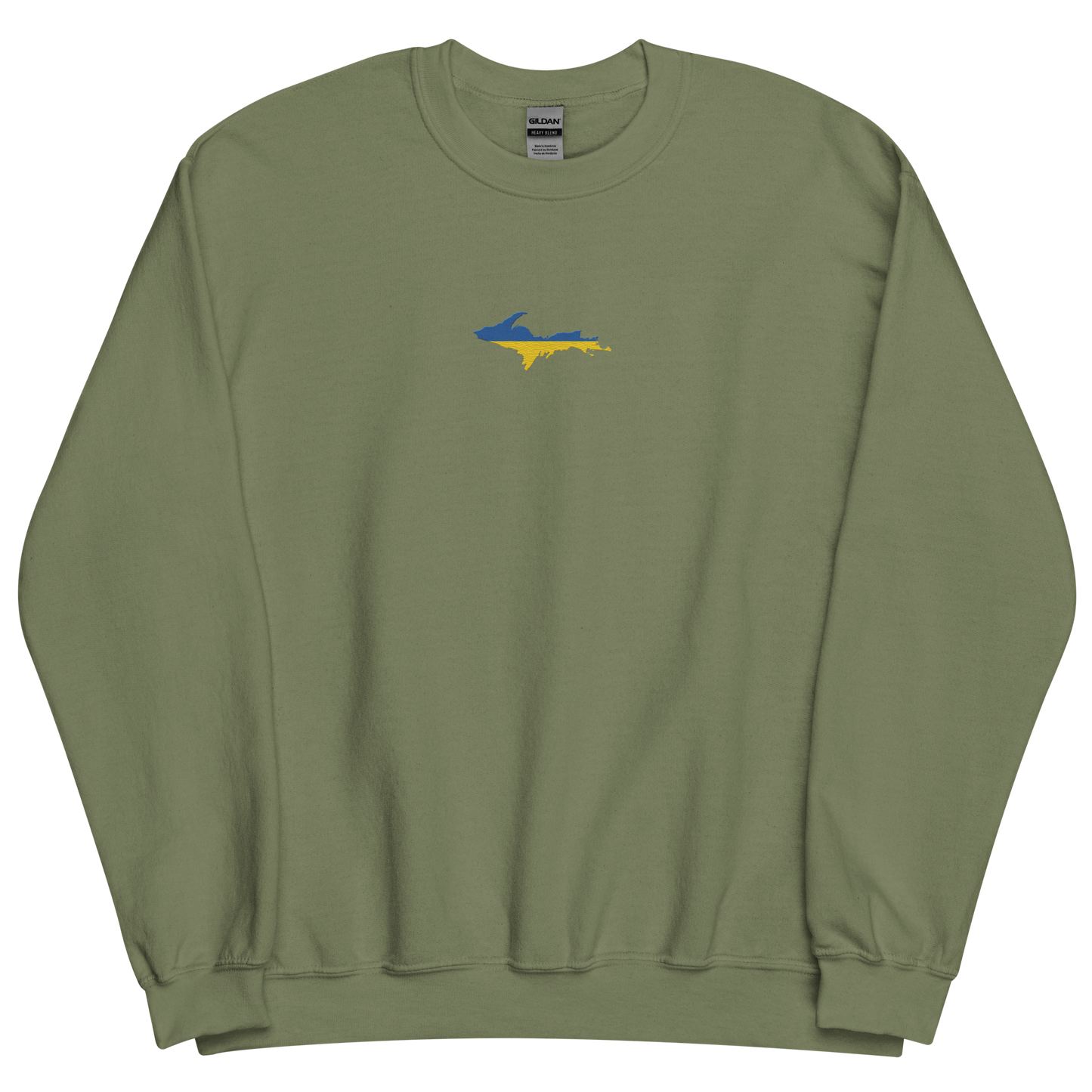 Michigan Upper Peninsula Sweatshirt (w/ Embroidered UP Ukraine Outline) | Unisex Standard