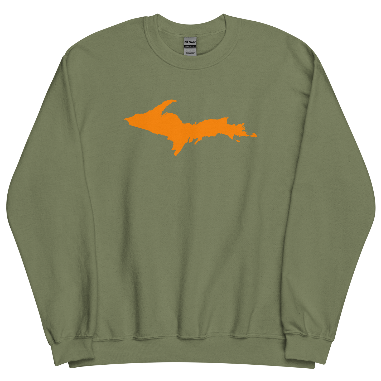 Michigan Upper Peninsula Sweatshirt (w/ Orange UP Outline) | Unisex Standard