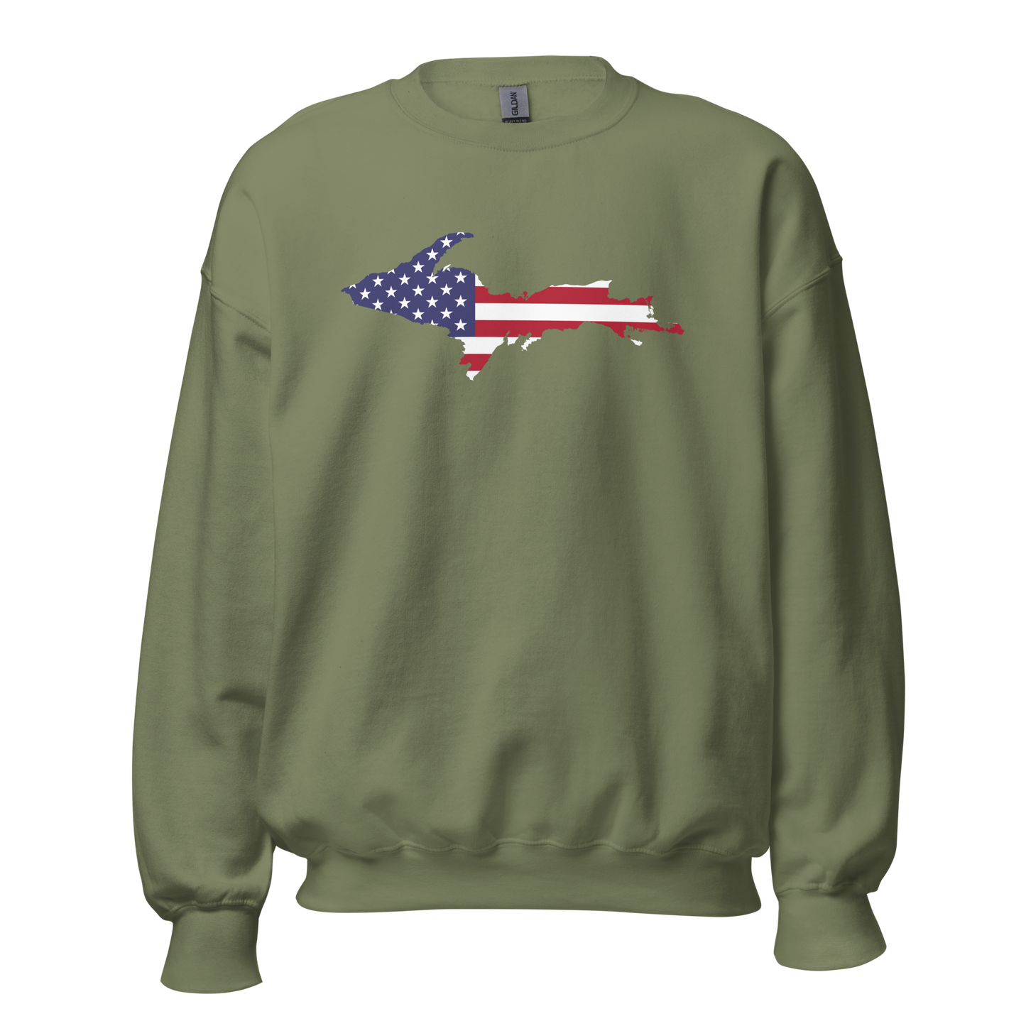 Michigan Upper Peninsula Sweatshirt (w/ UP USA Flag Outline) | Unisex Standard