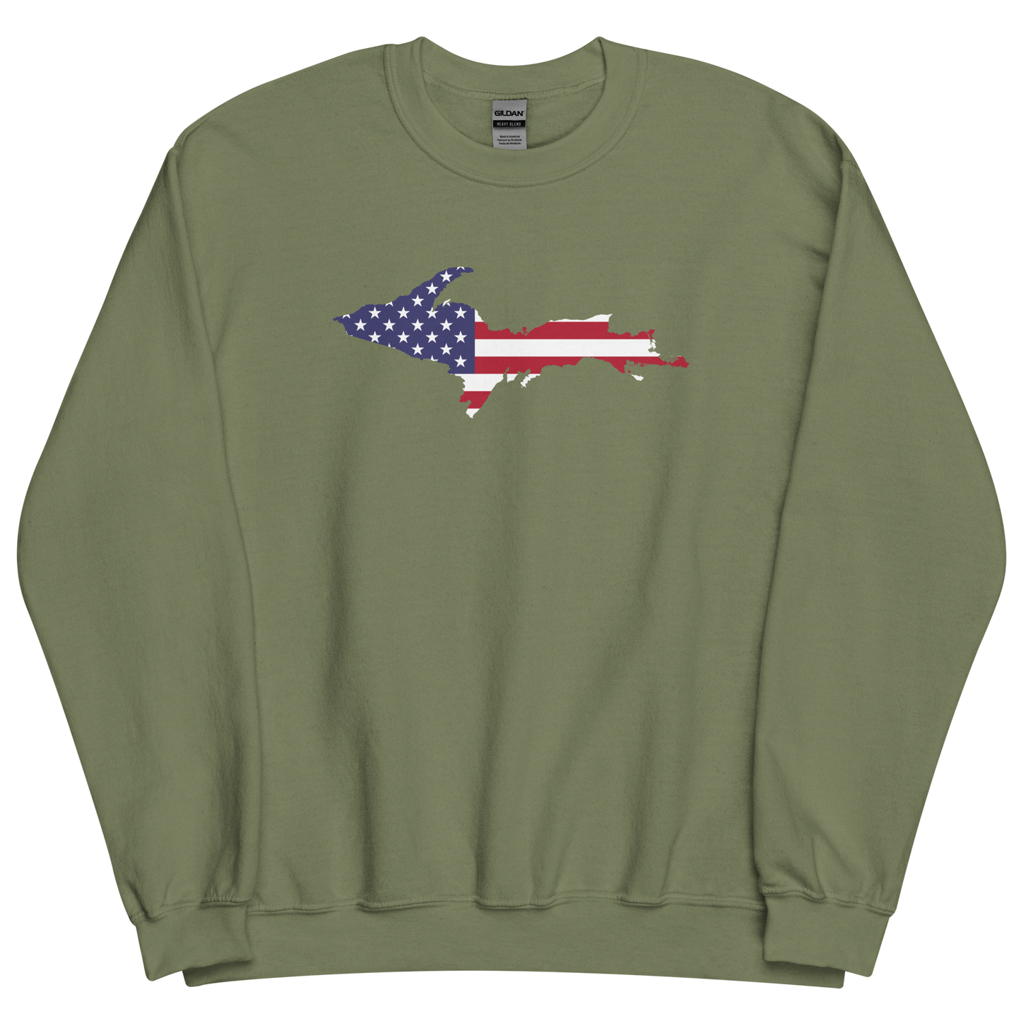 Michigan Upper Peninsula Sweatshirt (w/ UP USA Flag Outline) | Unisex Standard