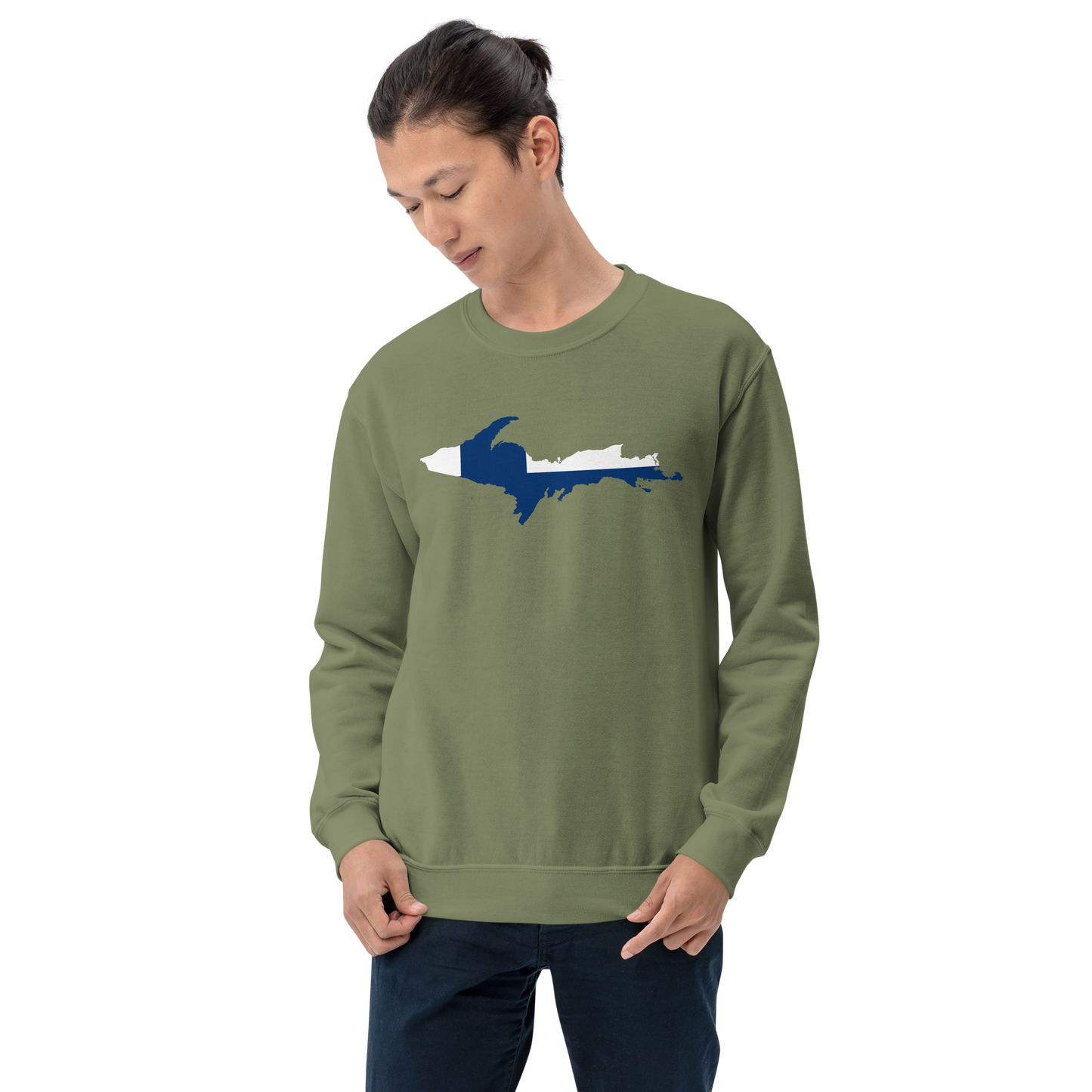 Michigan Upper Peninsula Sweatshirt (w/ UP Finland Outline) | Unisex Standard