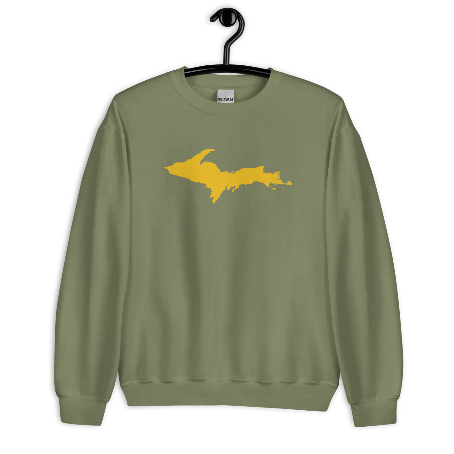 Michigan Upper Peninsula Sweatshirt (w/ Gold UP Outline) | Unisex Standard