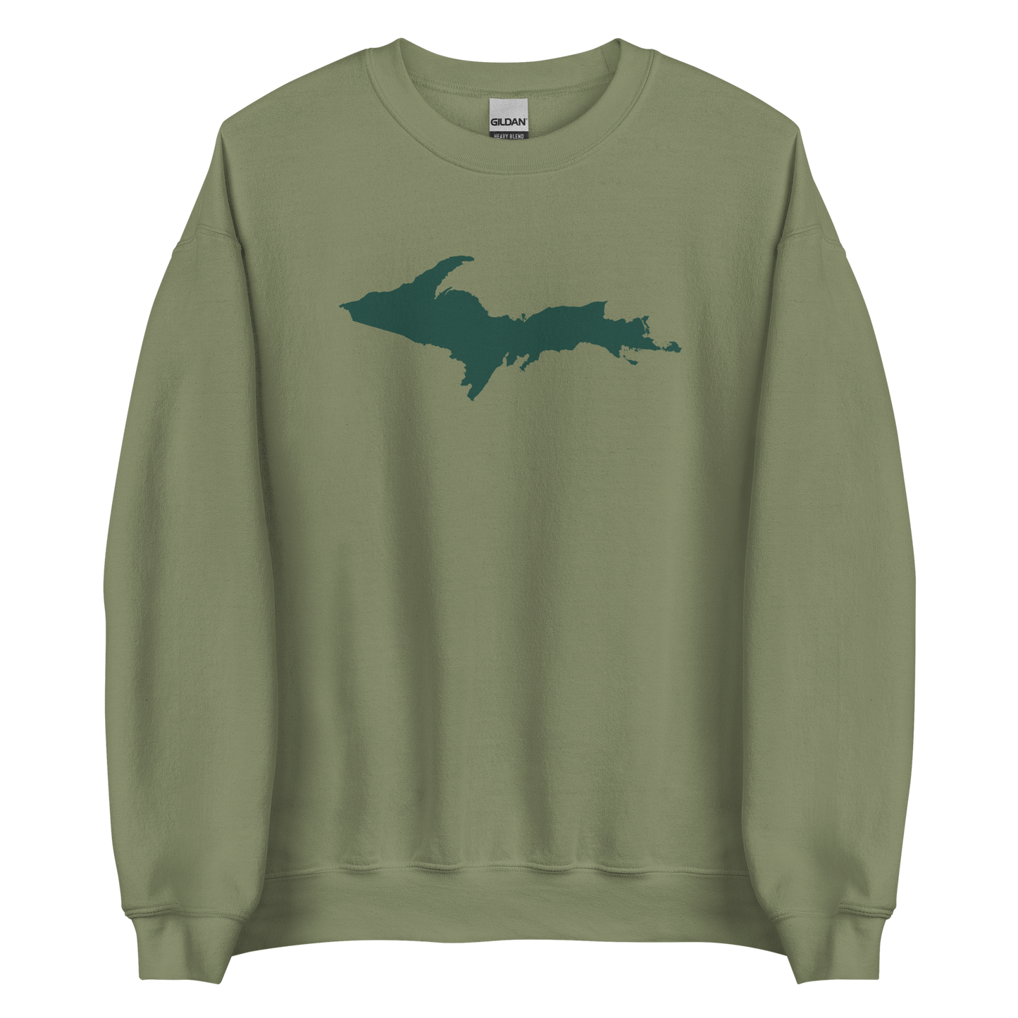 Michigan Upper Peninsula Sweatshirt (w/ Green UP Outline) | Unisex Standard