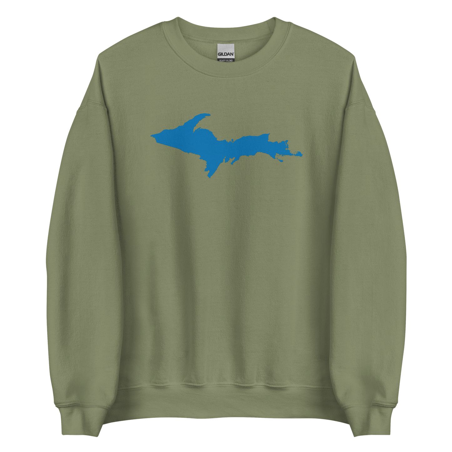 Michigan Upper Peninsula Sweatshirt (w/ Azure UP Outline) | Unisex Standard