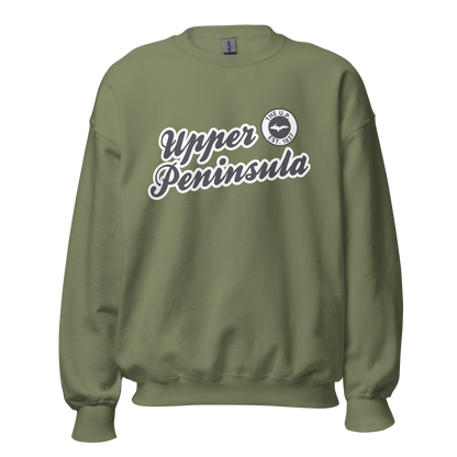 'Upper Peninsula EST. 1837' Sweatshirt (Iron Ore Grey Script Font) | Unisex Standard