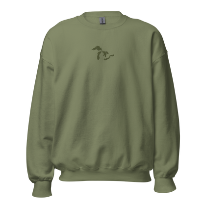 Great Lakes Sweatshirt | Unisex Standard - Army Green Emb.