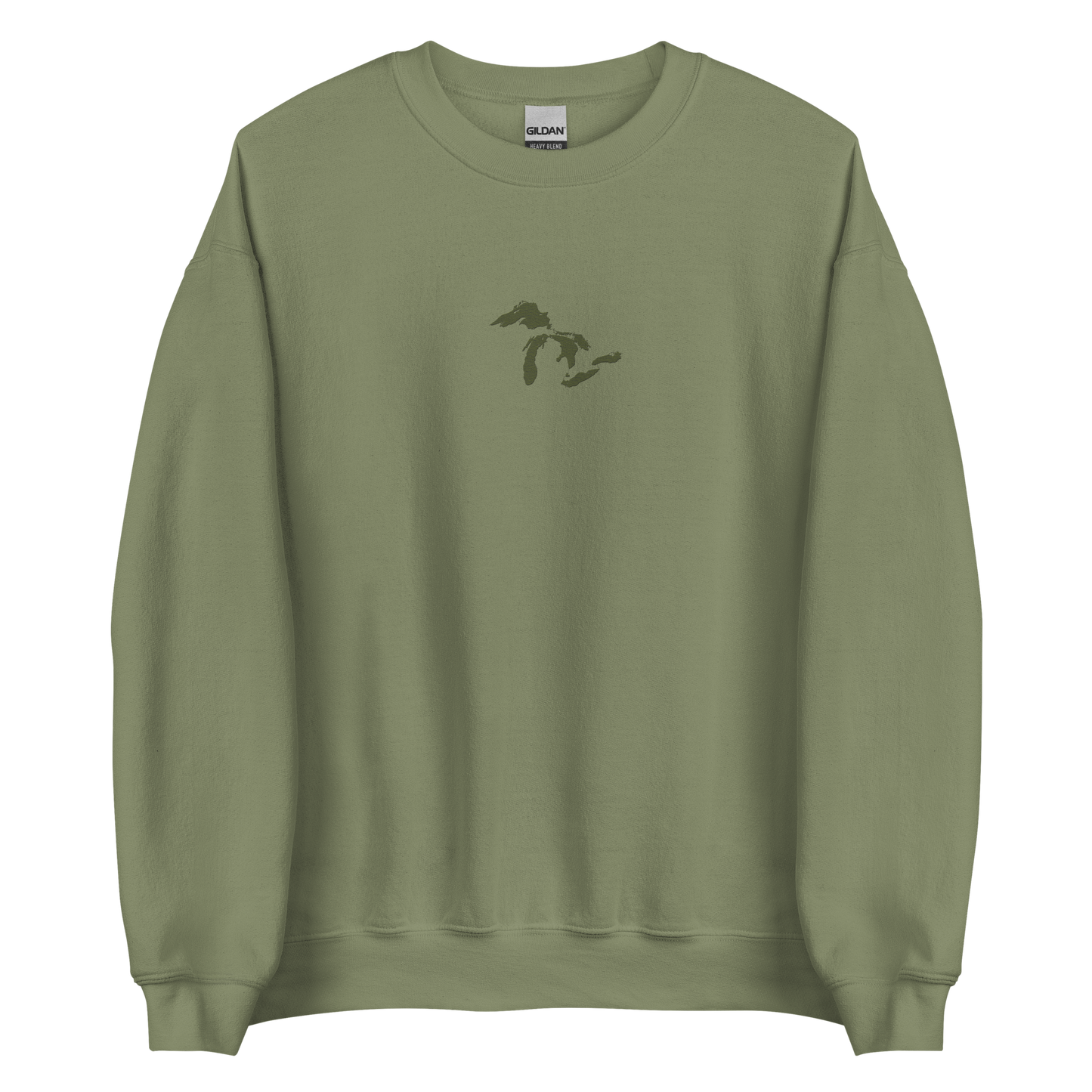 Great Lakes Sweatshirt | Unisex Standard - Army Green Emb.